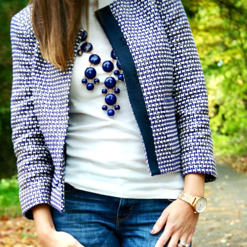 J Crew Metallic Jacket